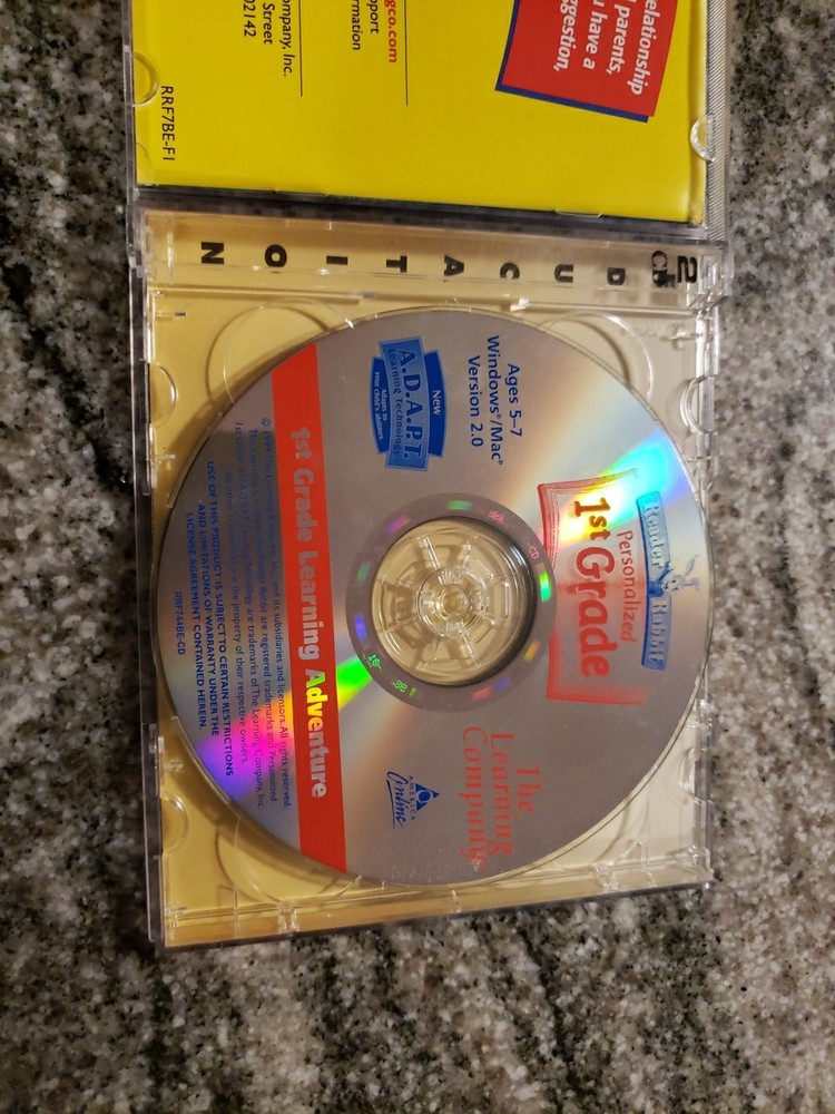 Reader Rabbit Personalized 1st Grade PC/Mac CD-ROM The Learning Company Ages 5-7