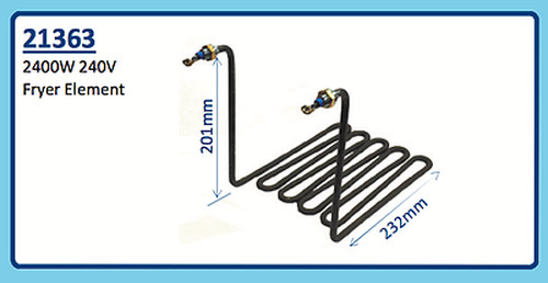 2400W 240V MOFFAT FRYER ELEMENT 21363