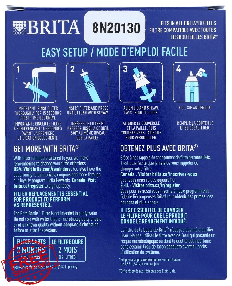 Brita Water Bottle Replacement Filters 3 Pack