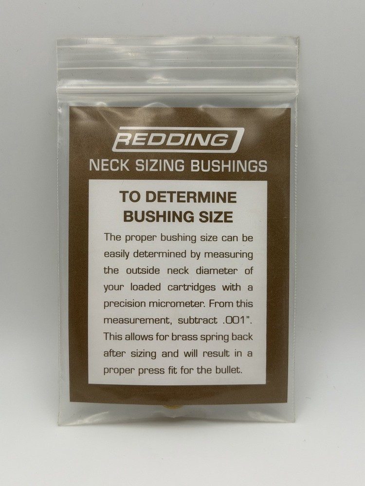 REDDING .285in Titanium Nitride Neck Sizing Bushing (76285)