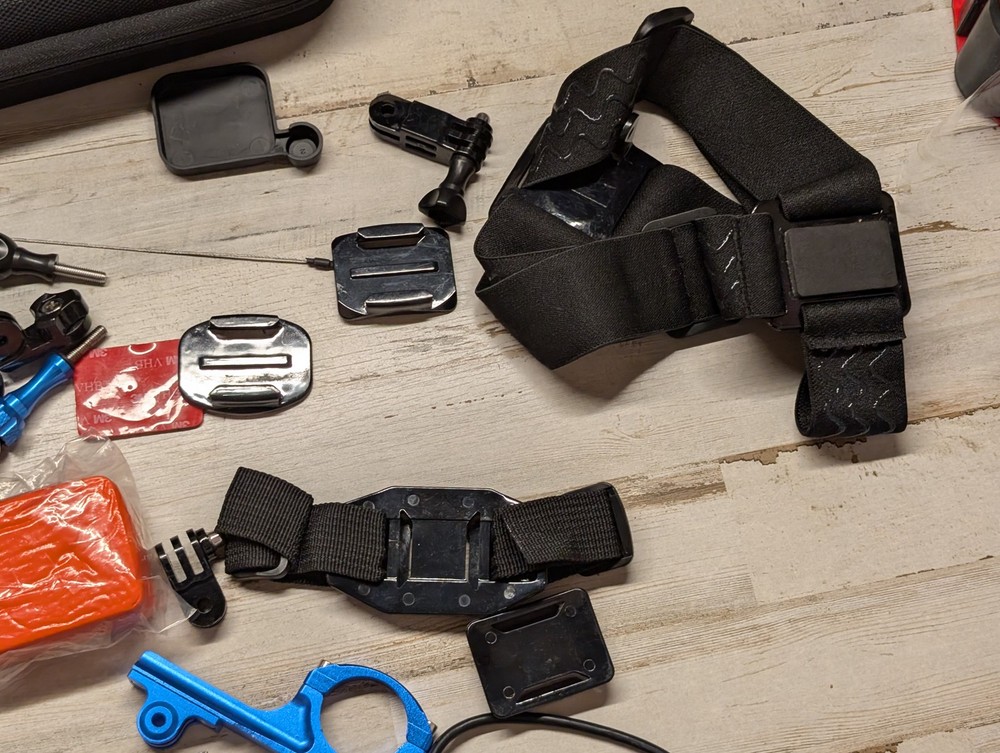 GoPro HERO4 Silver Action Camera Bundle w Housing Mounts Batteries Case Bundle