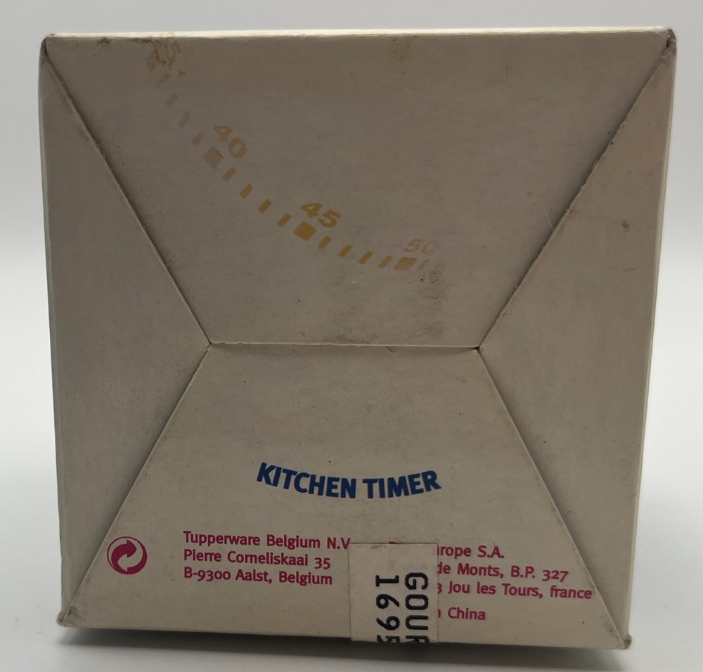 Tupperware Gourmet Decorator Kitchen Timer NIB WORKS