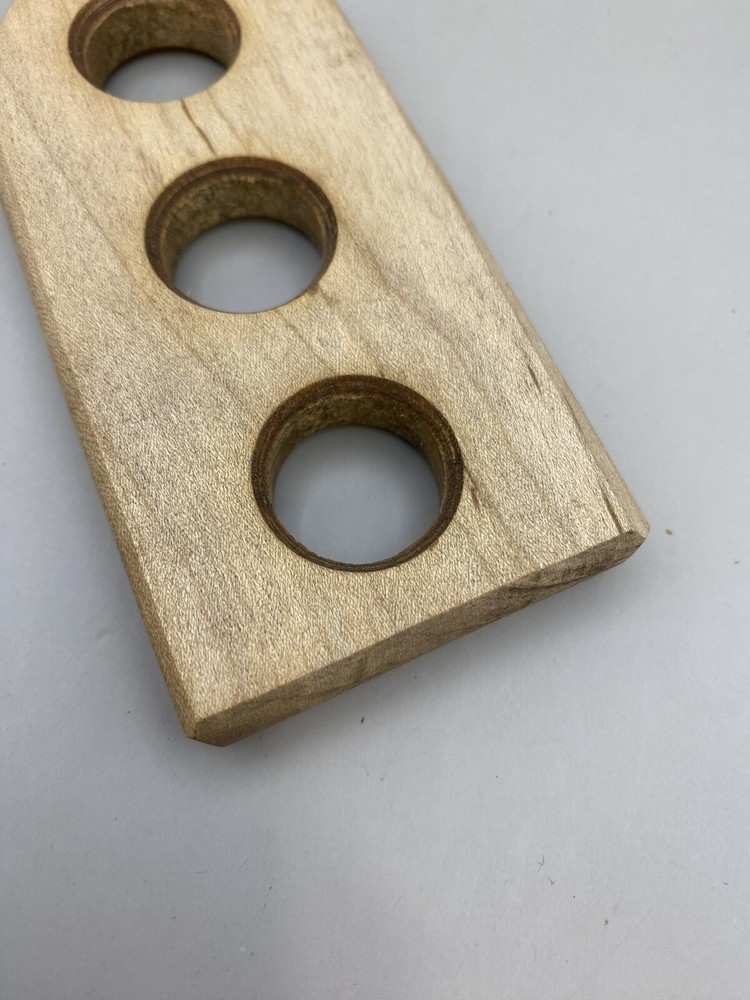 Handmade Muzzleloader Round Ball Loading Block Three Hole 75