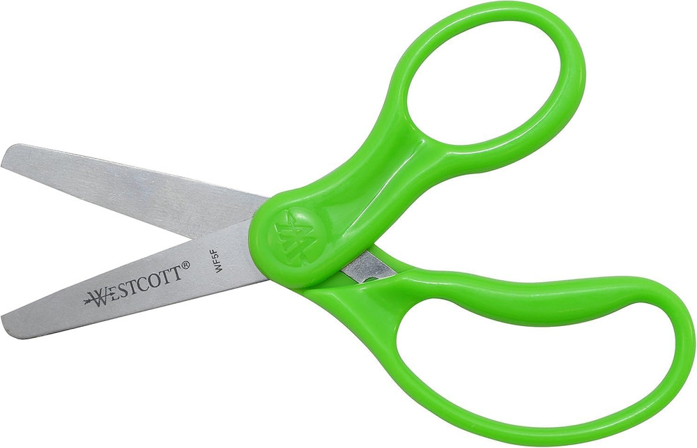 5" Hard Handle Kids Scissors, Blunt, Assorted Colors, 2-Pack