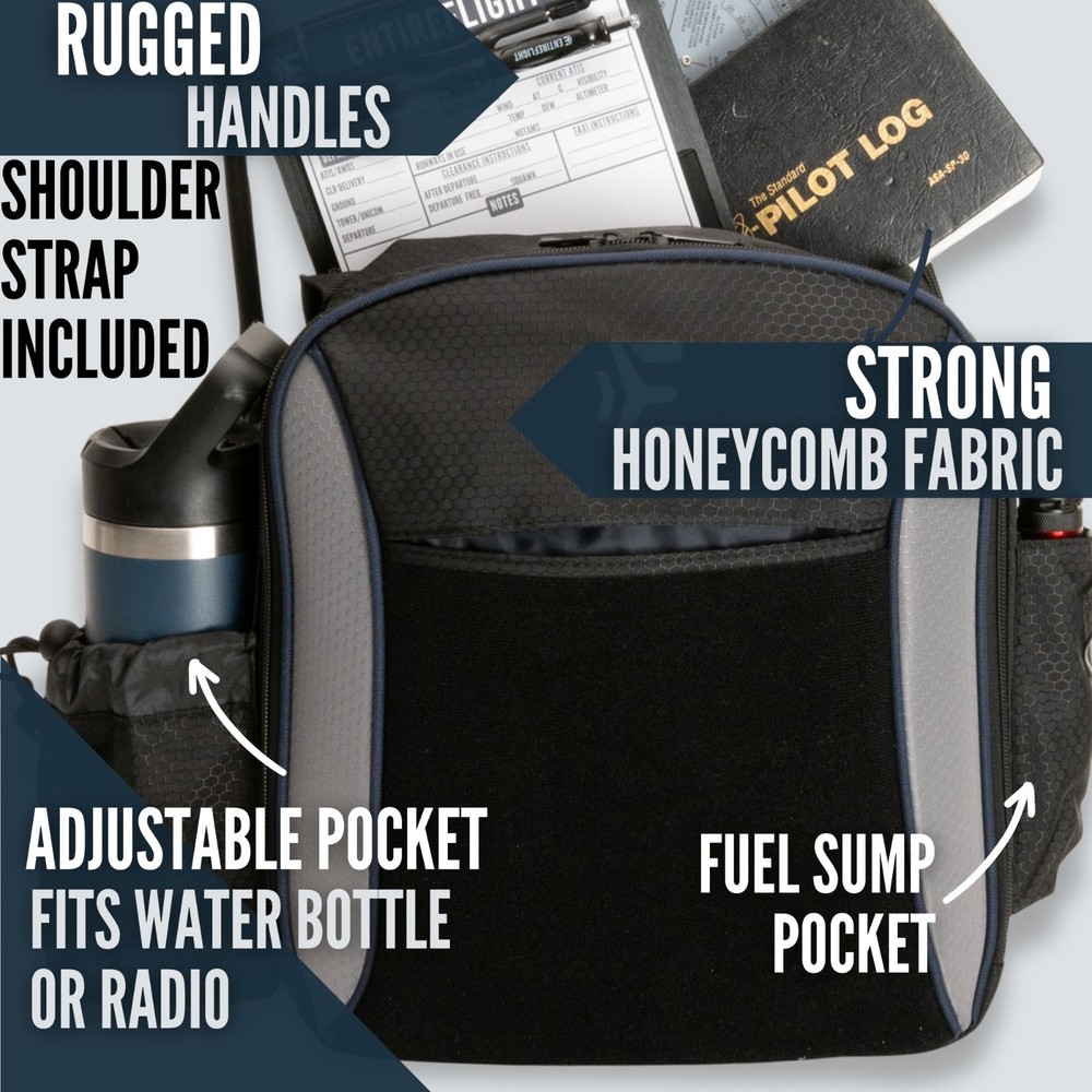 Pilot Flight Bag Gray Aviation