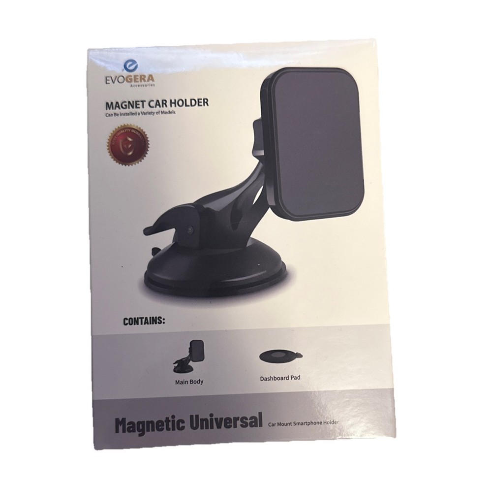 Magnetic Car Phone Holder Dashboard Windshield Mount With Dashboard Pad