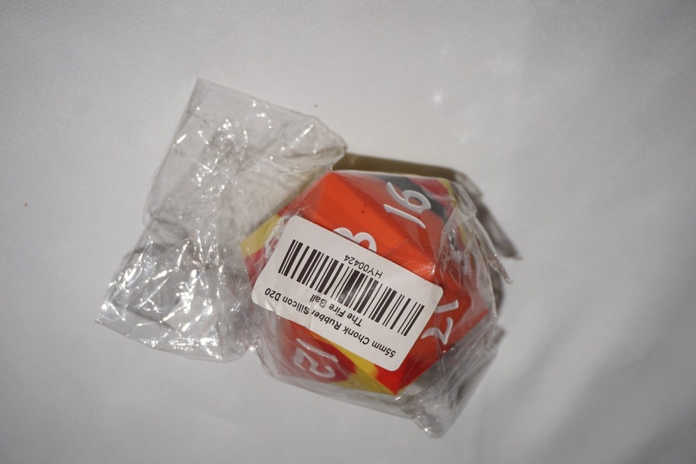 55mm Chonk Rubber Silicon D20 Fireball NEW