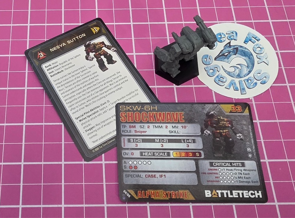 BattleTech SHOCKWAVE Mech -- 21st CENTAURI LANCERS COMMAND LANCE - Exclusive!