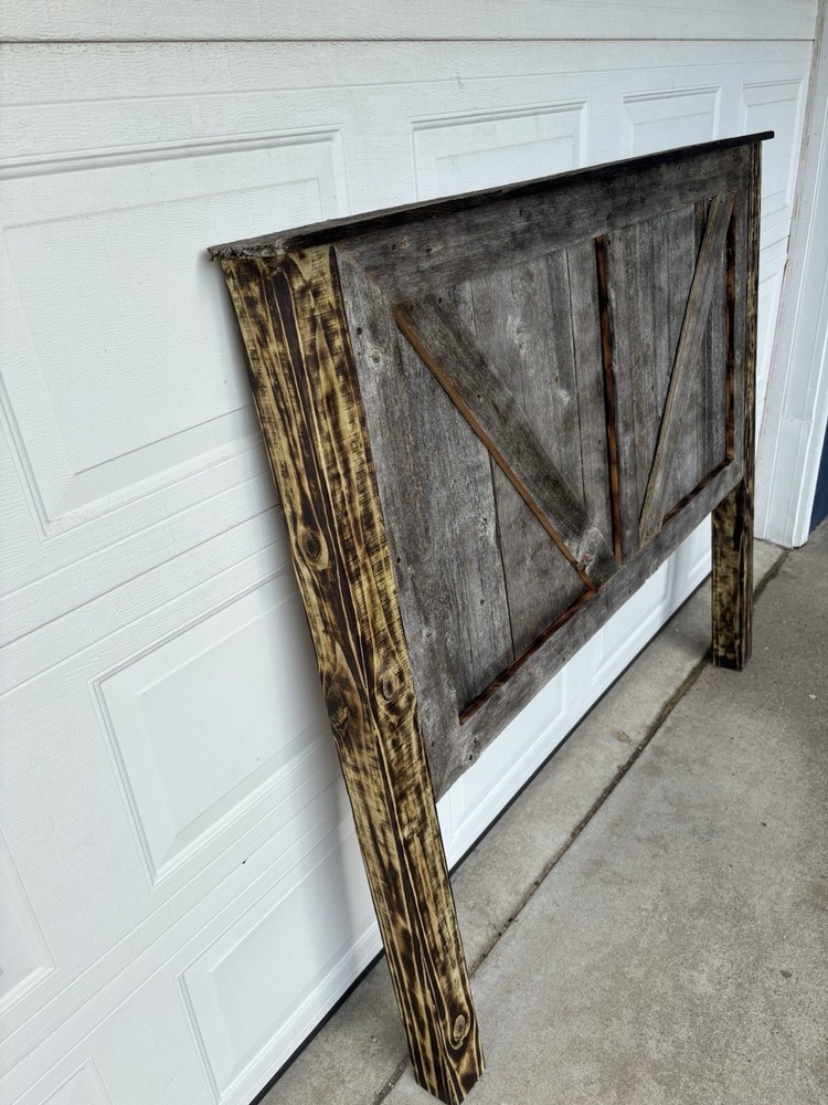 Rustic Barnwood Queen Sized Headboard