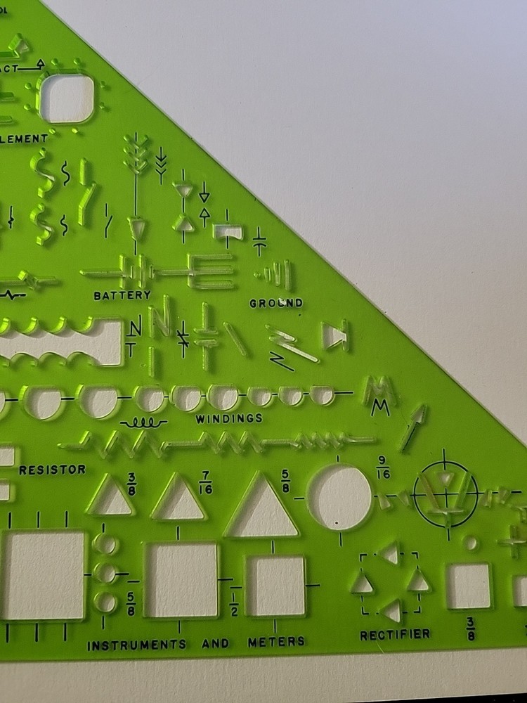 Berol Rapidesign Template - Electromaster - R-375