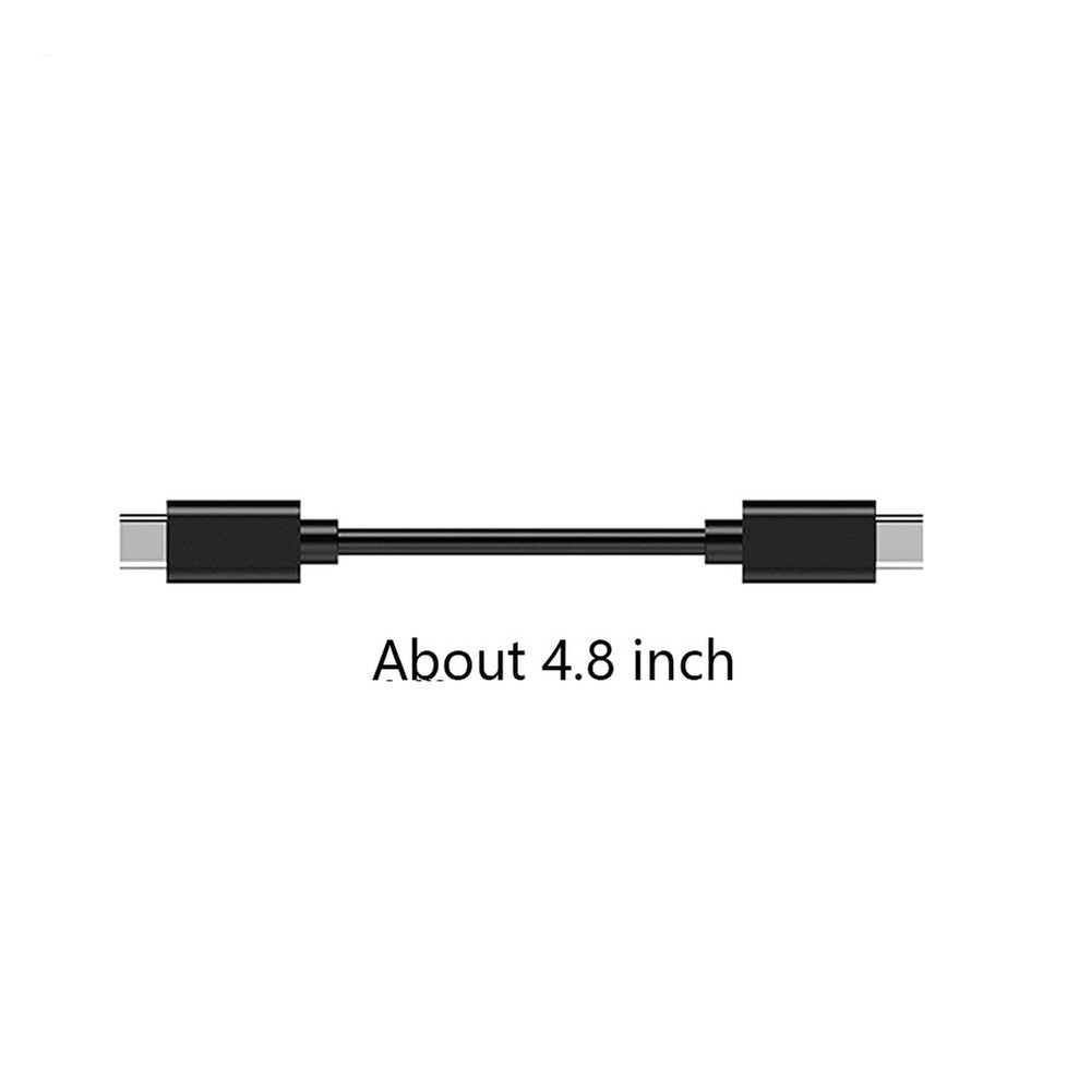 USB C to C Data Cable Short Charging Cable(About 4.8 Inch, Black