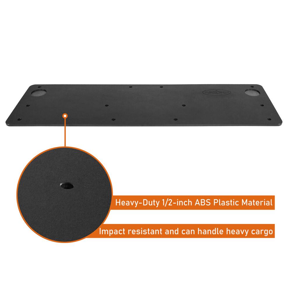 Rear Tailgate Board Black ABS Plastic Panel for Jeep Gladiator JT 2020-2026