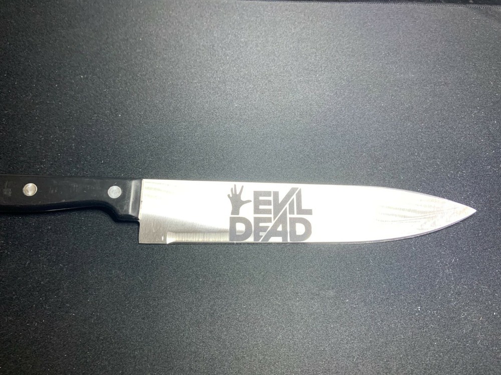 Evil Dead Sublimated Glass Cutting Board With Matching Knife