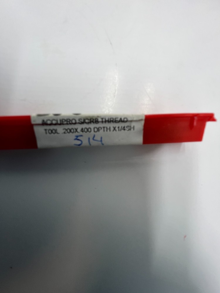 Accupro Single Point Threading Tool 0.2" Min Thread Dia Solid Carbide 05252069