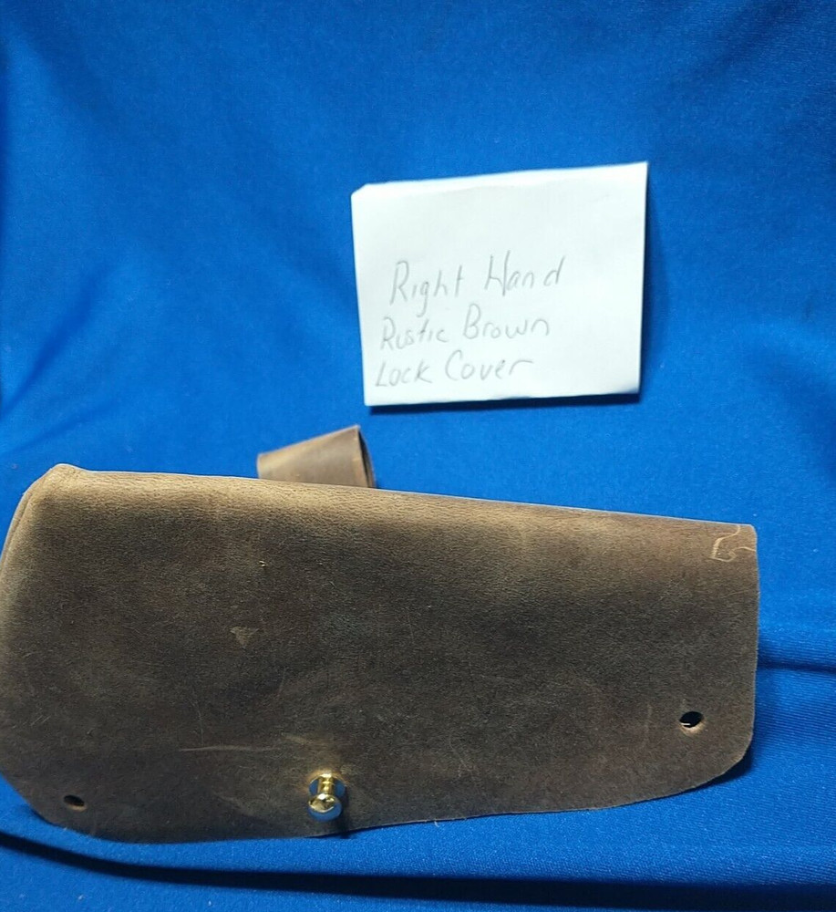 LEATHER LOCK COVER RH FLINTLOCK PERCUSSION MUZZLELOADER CUSTOM MADE BLACK POWDER