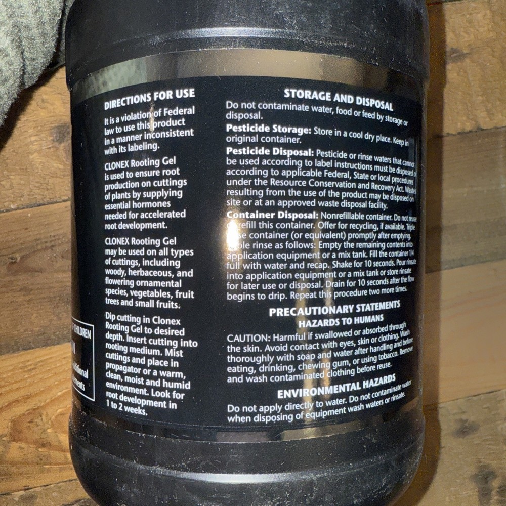 Clonex Liquid Solution 1 Gallon 1G - Cloning Rockwool Hydrodynamics clone