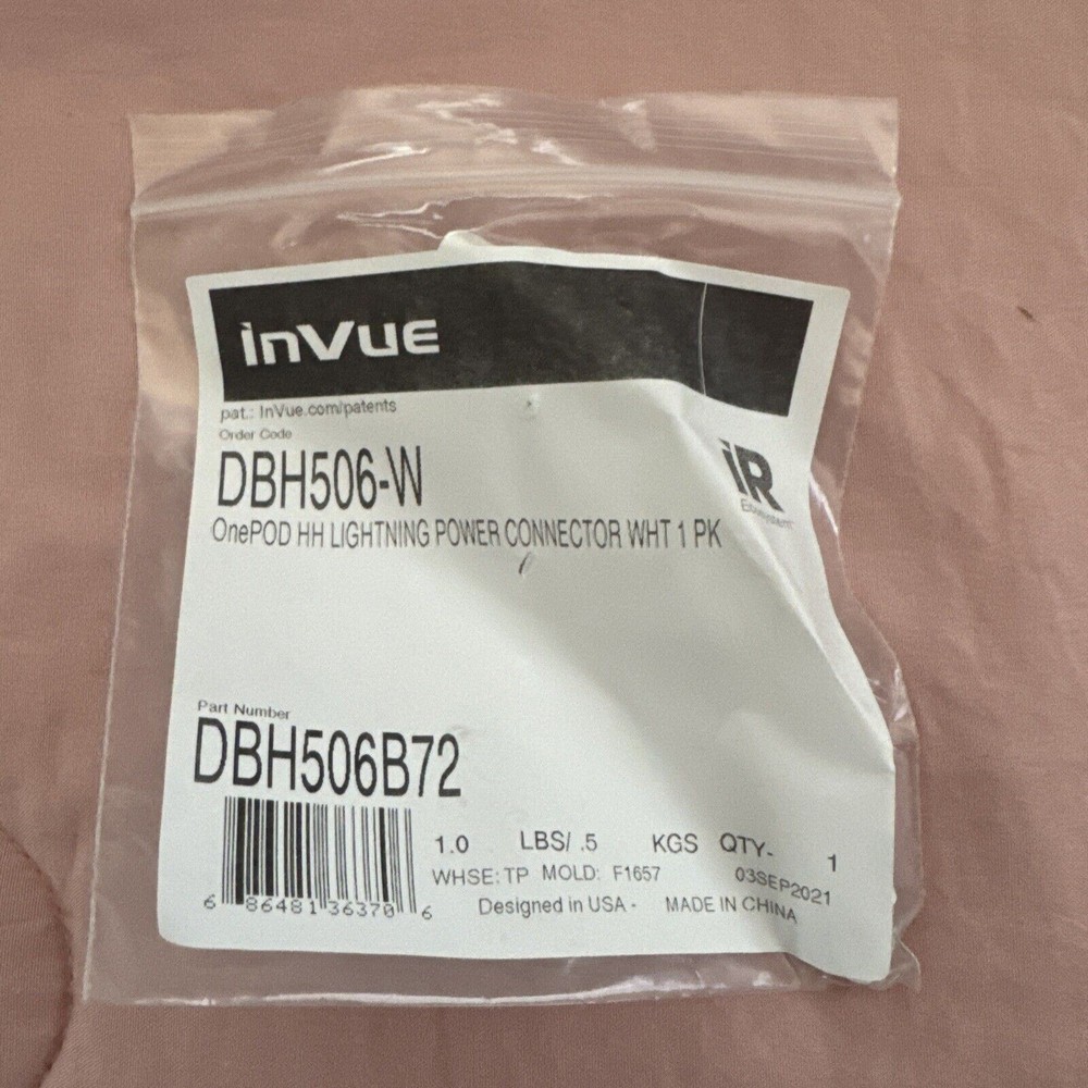InVue One65 Angled Powered Corded Security Stand DBD950-W White - Device Display