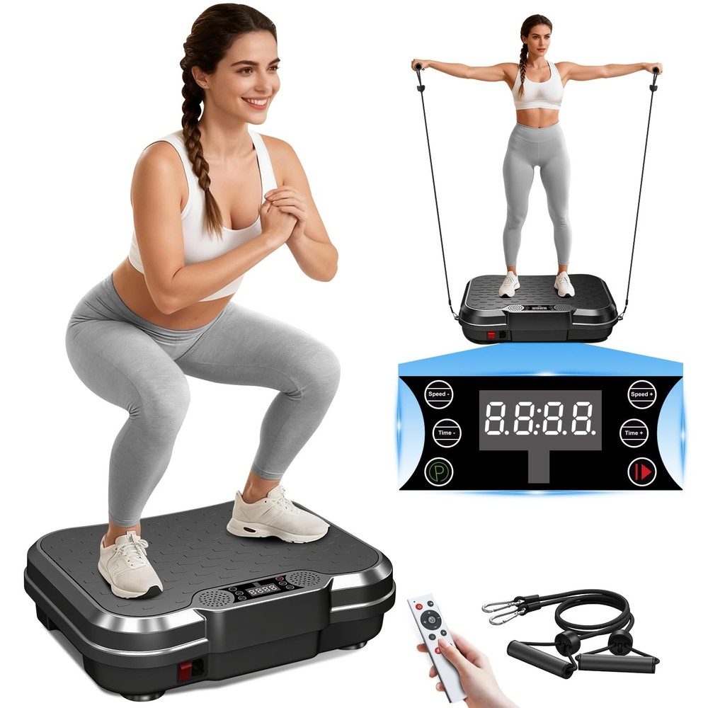 AoraPulse Vibration Plate Exercise Machine, for Black