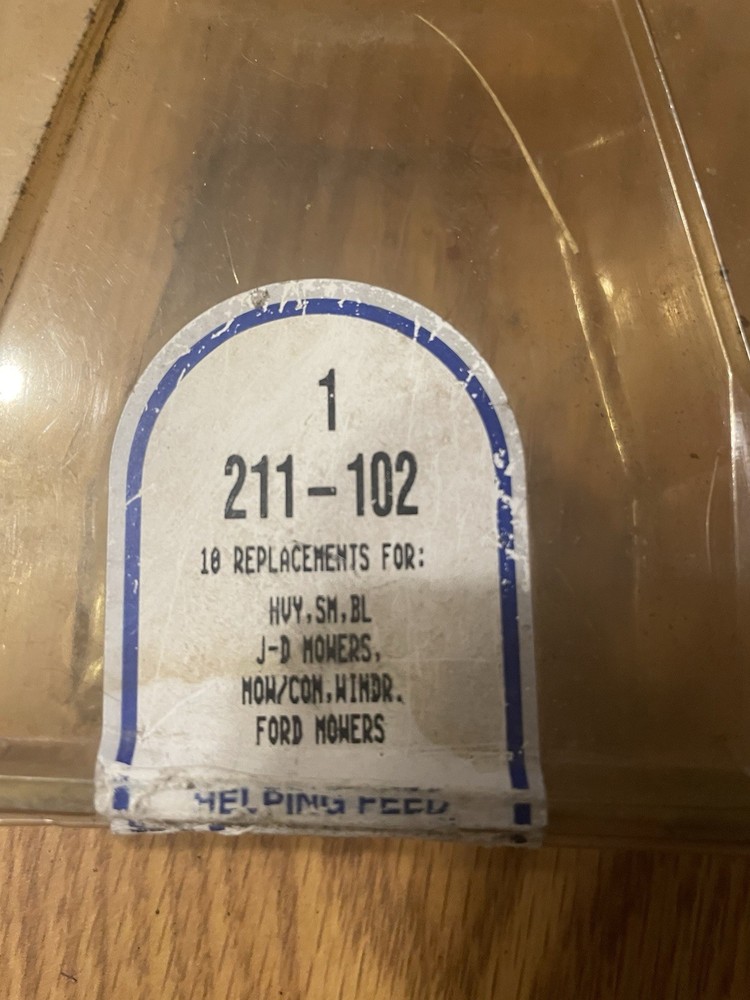 NOS 10 each john Deere #211-102 Sickle Bar Sections