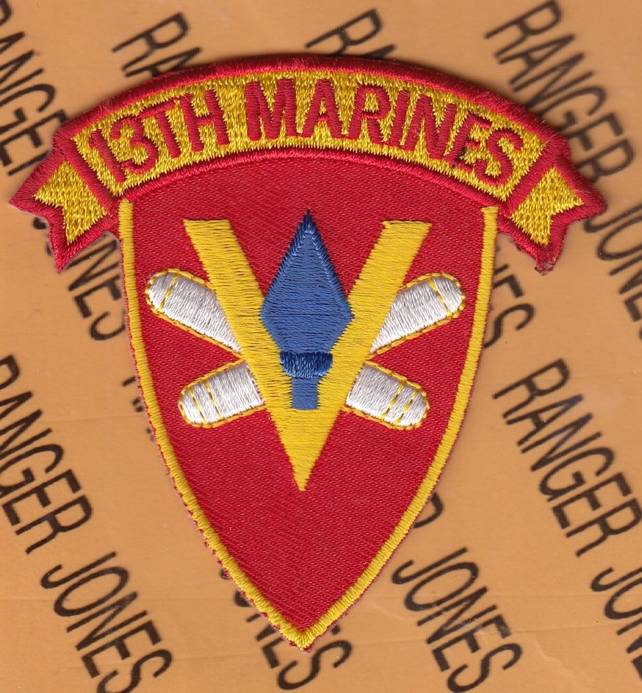 USMC MARINE CORPS 13th Marines 5th MAR DIV ~3.25" patch c/e