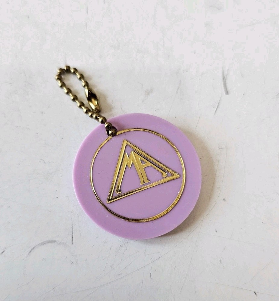 Marijuana Anonymous Vintage Token Keychain  "Keep Coming Back"