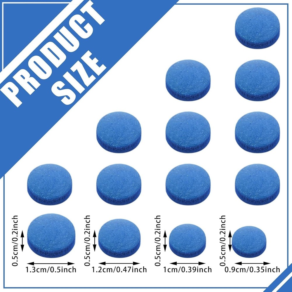 Billiard Cue Tips Replacement Kit – 20 Tips with Convenient Storage Box