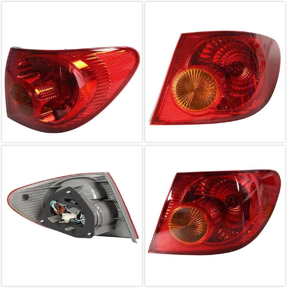 RH Outer Tail Light Assembly Replacement for Toyota Corolla 2003-2008 Passenger