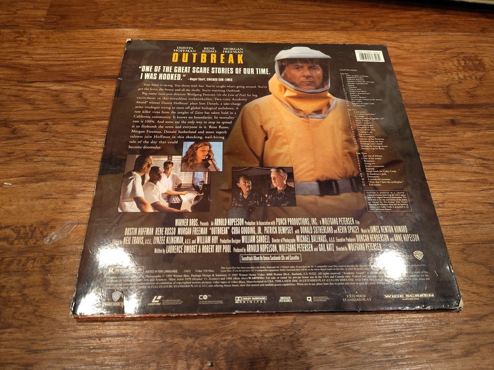 Outbreak (1995 LASERDISC)Dustin Hoffman,gr