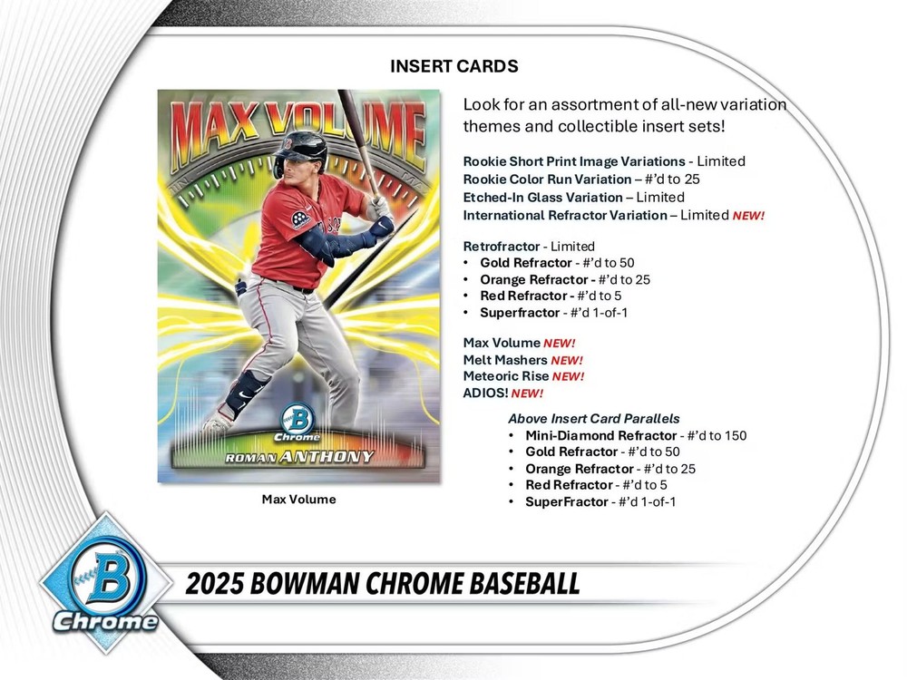 2025 Bowman Chrome Baseball Delight Box