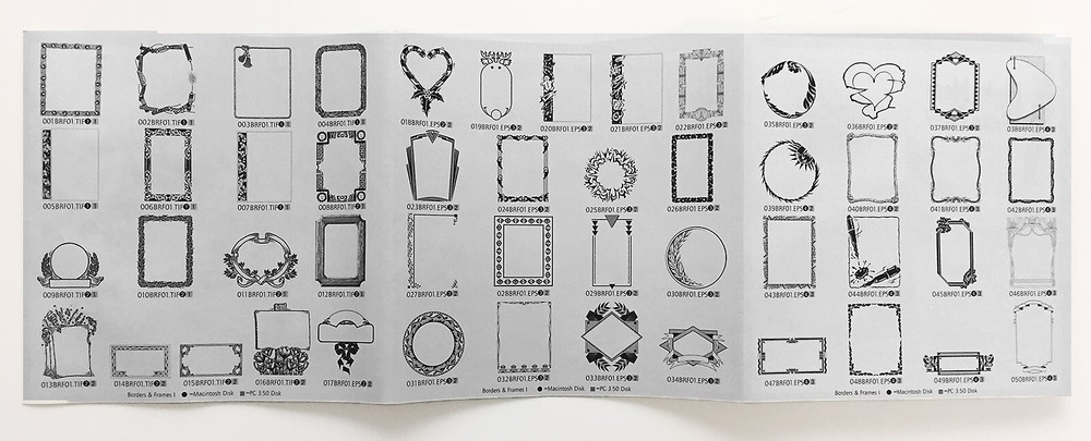 Borders & Frames v1 Clipart CD High Resolution by Dynamic Graphics + FREE CD