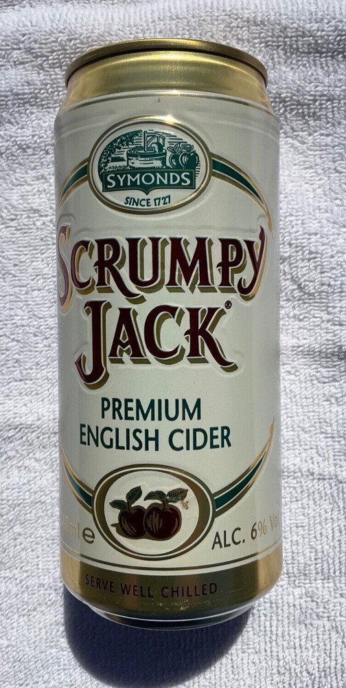 SYMONDS SCRUMPY JACK PREMIUM ENGLISH CIDER BEER CAN