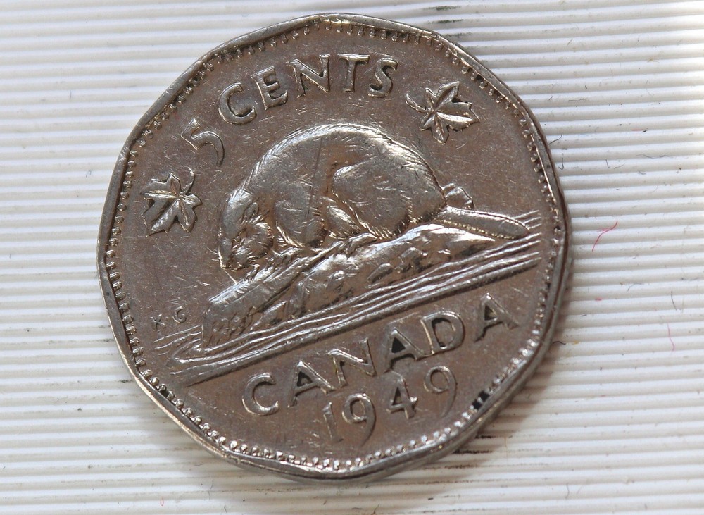 1949 Canada 5 Cents George VI