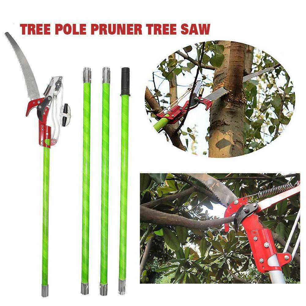 26/13 Foot Extendable Pole Saw Tree Pruner Trimming Package Set Extension Pole