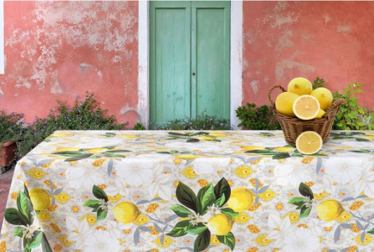 Rectangular Stainproof Plastic Tablecloth, Modern PVC Table Cover