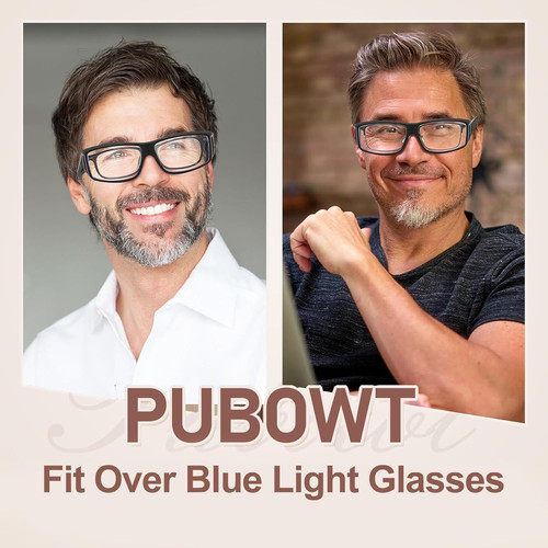 Fit Over Glasses Blue Light Blocking and Night Vision Transparent Gray