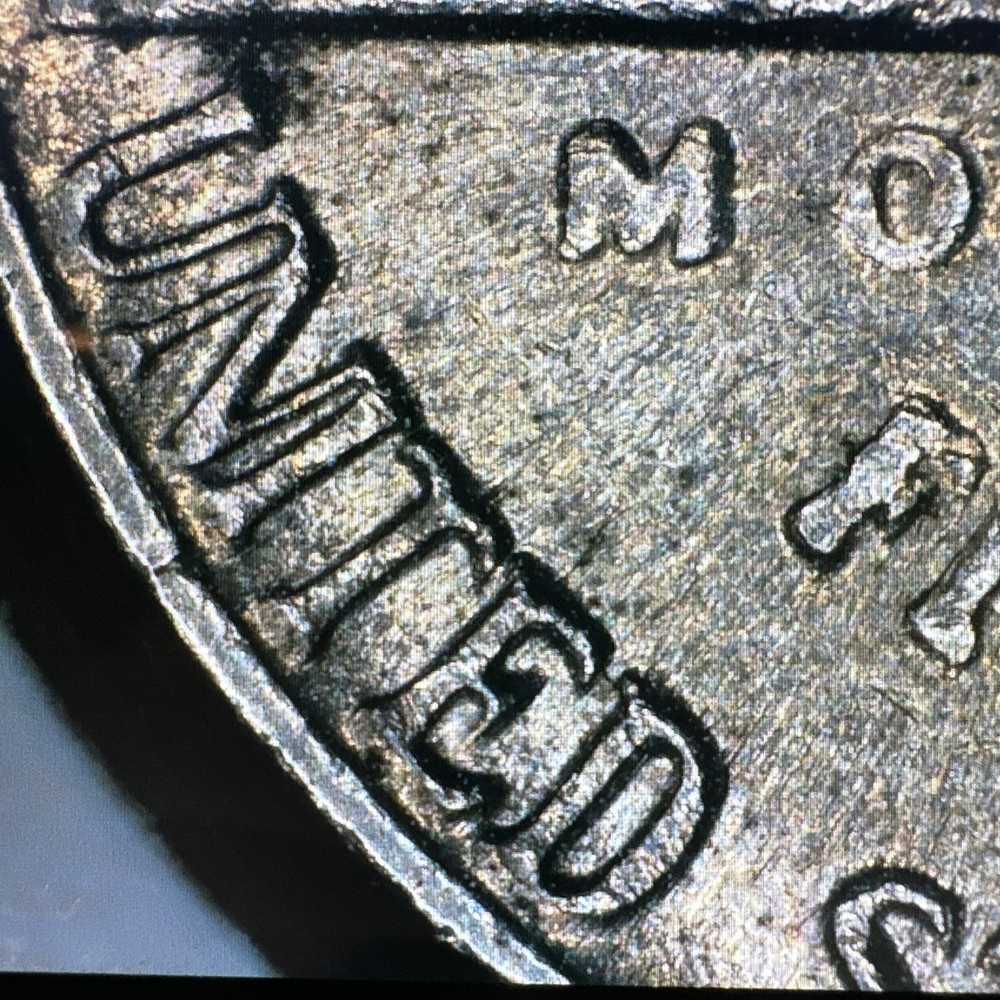 1991 P Jefferson Nickel Grease Error