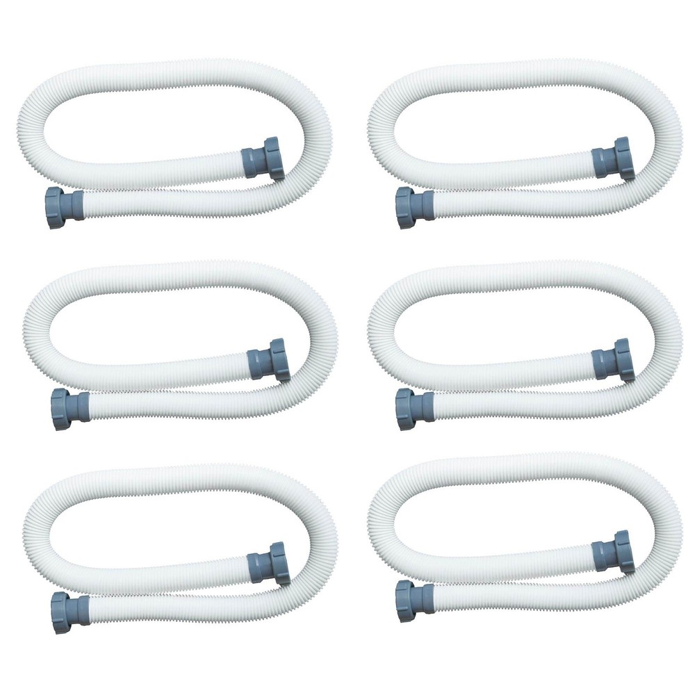 Intex 1.5 Inch Diameter Water Accessory Pool Pump Replacement Hose (6 Pack)