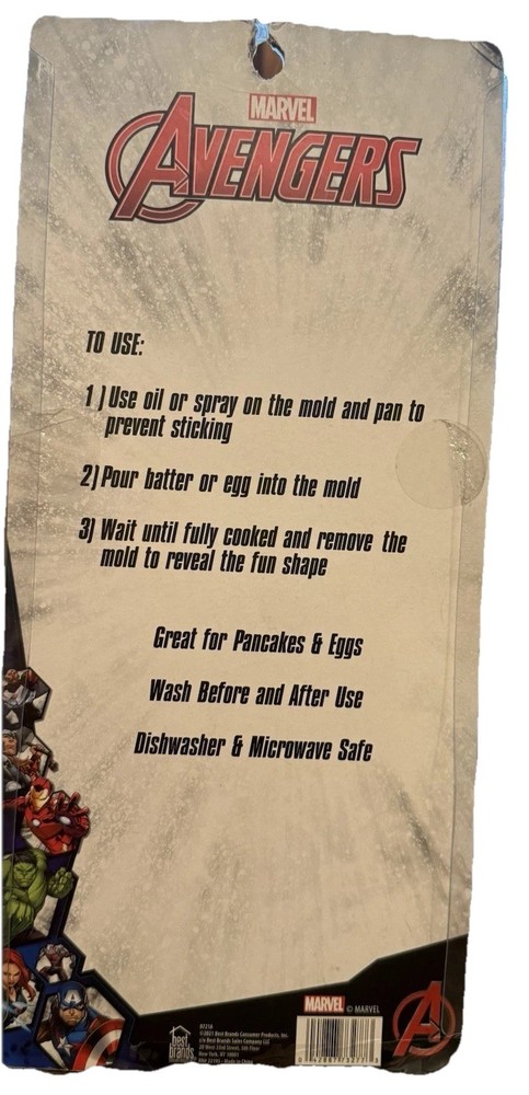 Avengers Breakfast Molds Set Of 2