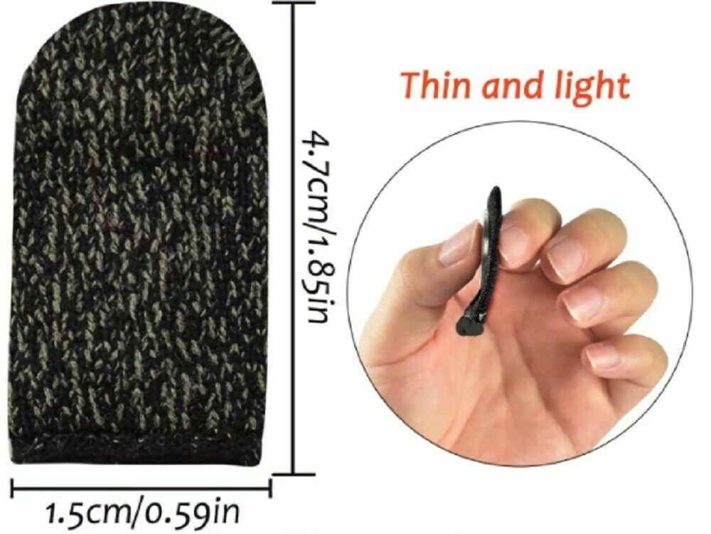 Lot Touch Screen Gaming Finger Sleeve Mobile Game Controller Sweatproof Gloves