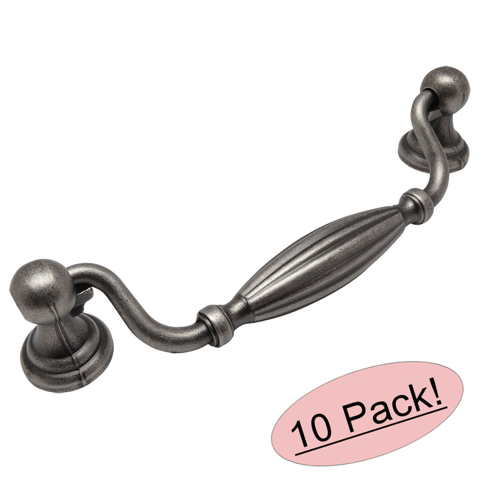 *10 Pack* Cosmas Cabinet Hardware Weathered Nickel Handle Pulls #7122WN