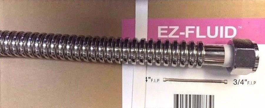 Plumbing Lot 25pcs Corrugated SS Water Heater Connector/Lines 3/4"FIPX3/4" X 18"