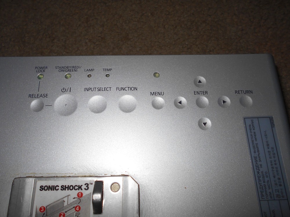 PANASONIC PT-LB80 PROJECTOR No Cords