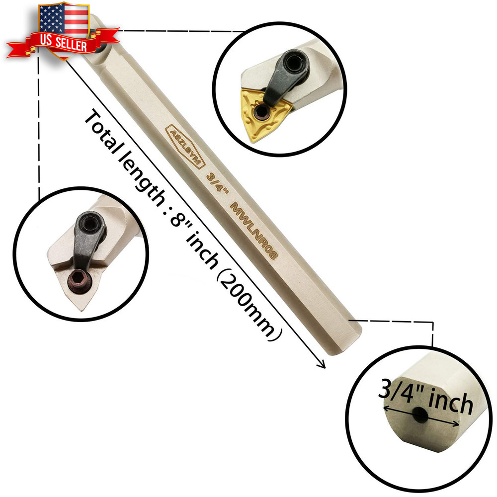 3/4 Lathe Internal Boring Bar Turning Tool Holder with Indexable Carbide Insert