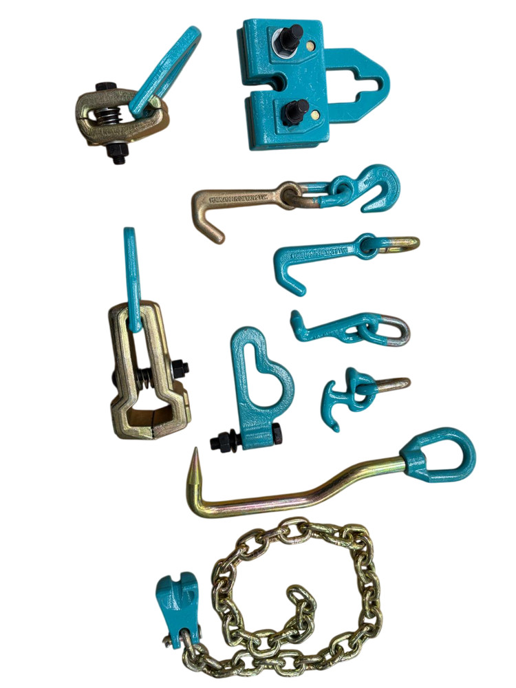 SET#94 -10 Pieces HEAVY DUTY AUTO BODY FRAME MACHINE PULLING TOOLS & CLAMPS