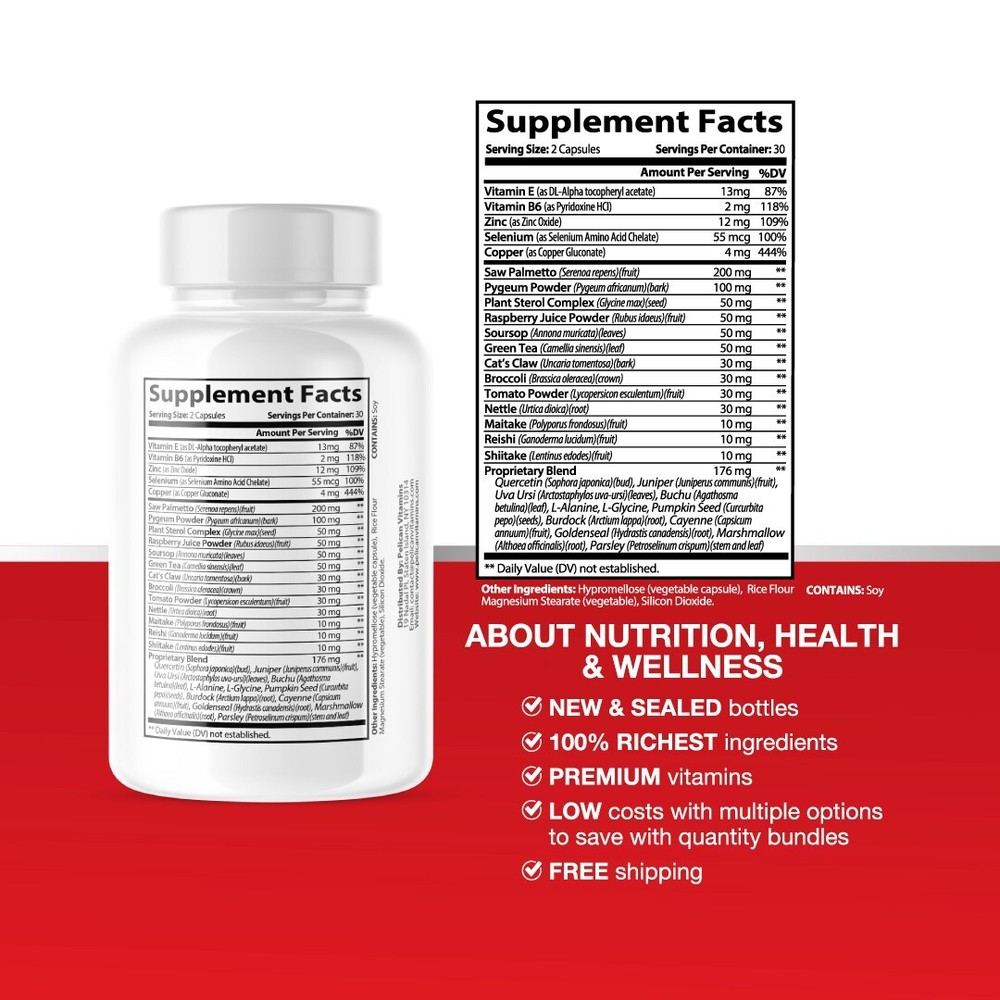 Ortho Prostate- Prostate Support- 2 Bottles- 120 Capsules