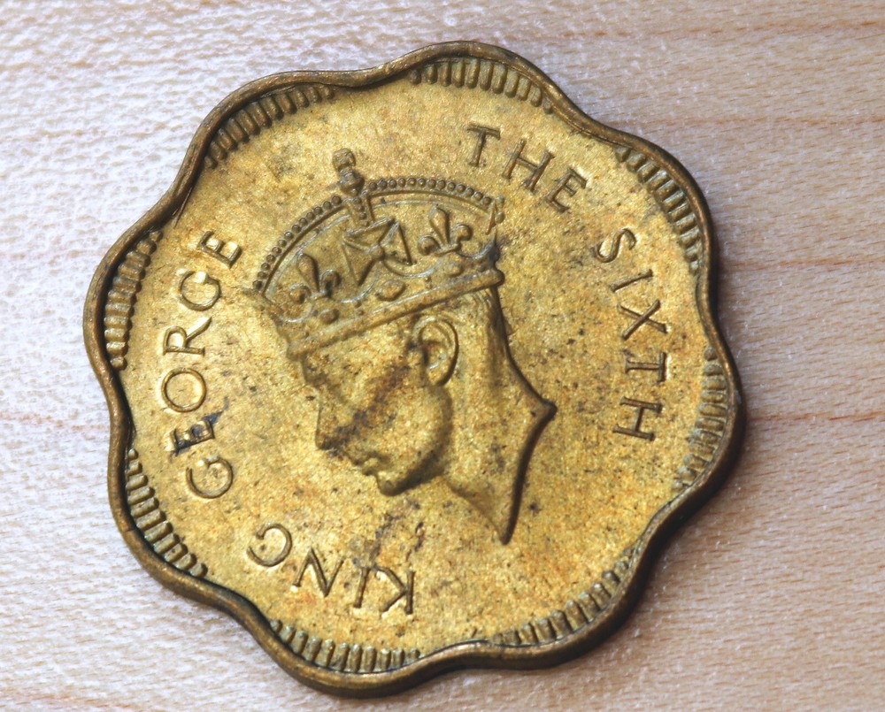 1951 Ceylon Sri Lanka 10 Cents