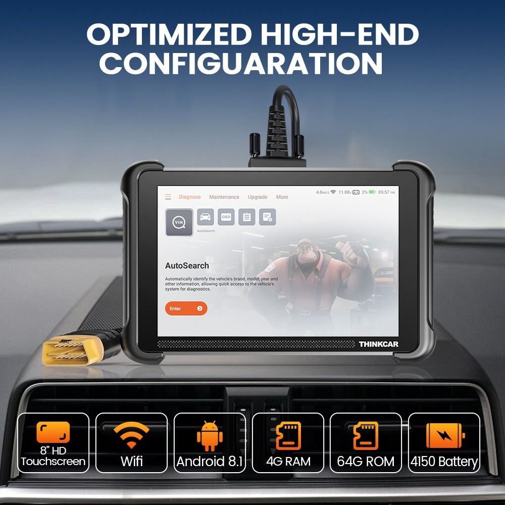 Thinkcar 689 Full Systems Car Diagnostic Scanner ECU Coding CANFD & DoIP Support