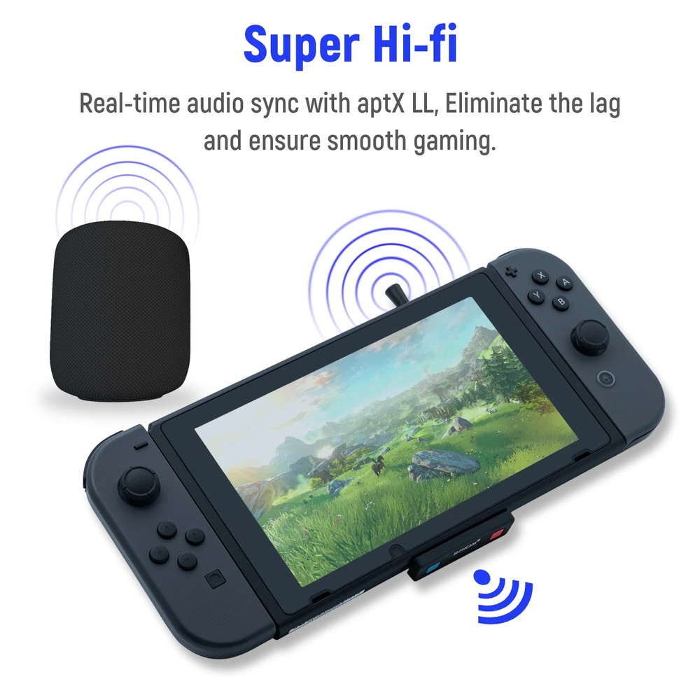 Ultra Thin Bluetooth USB Audio Adapter for the Switch / PS4 / PS5 / PC