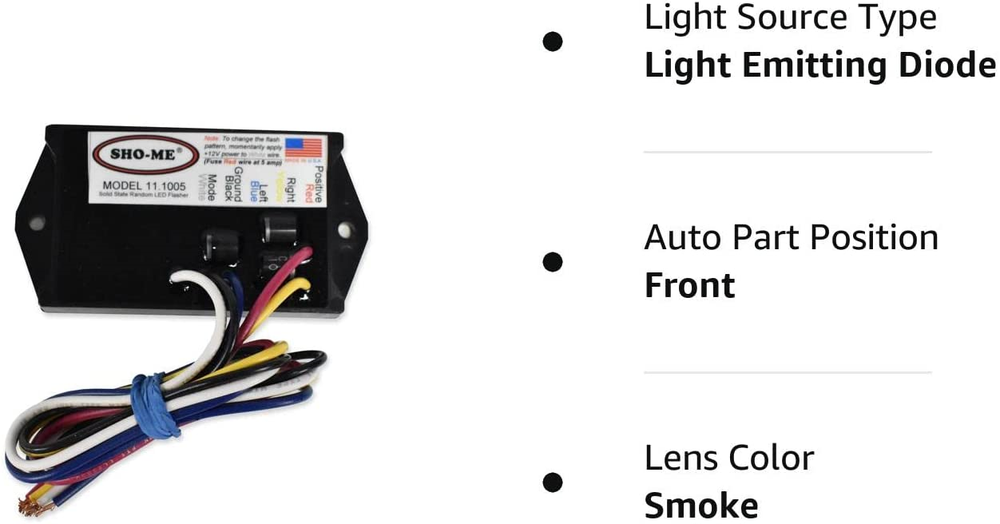 Sho-Me LED Flasher 7 Strobe Style Patterns