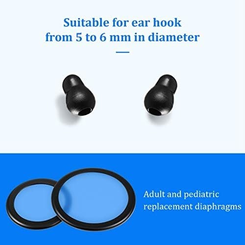 Comfortable Silicone Stethoscope Ear Tips & Replacement Diaphragms for All Ages